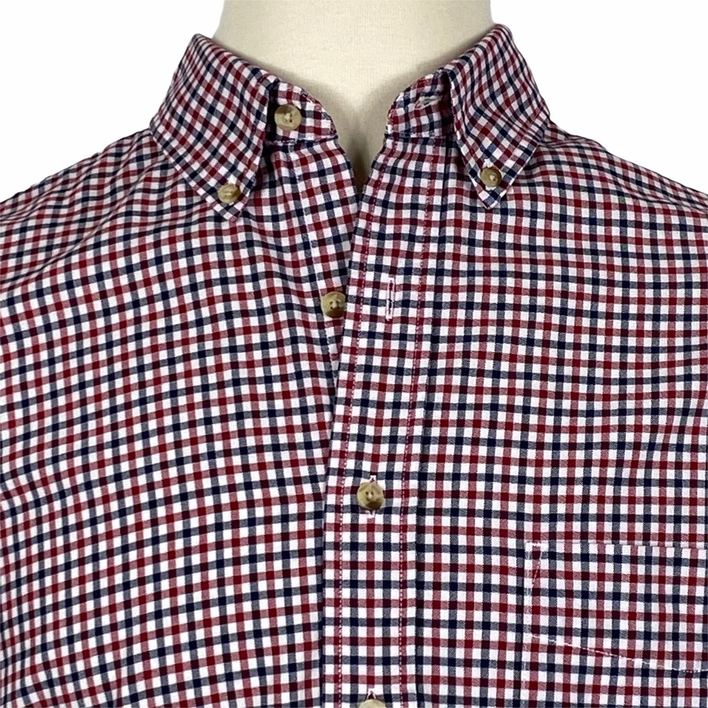 Eddie Bauer Red & Blue Short Sleeve Large-Tall - Picture 8 of 9